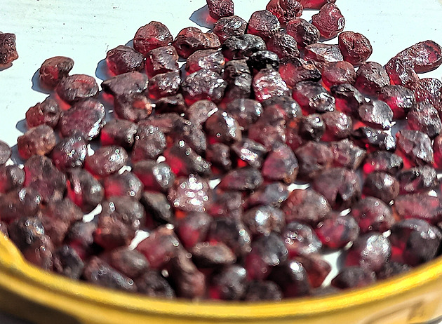 Českého granátu se i kvůli válce těží méně. Pole už také vydávají menší kusy