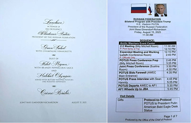 Jeho excelence POO-tihn. V aljašském hotelu se našly dokumenty o summitu