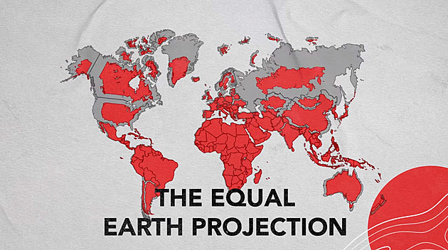 Nejsme okrajové téma, Mercator nás zmenšuje. Afrika brojí proti tradiční mapě
