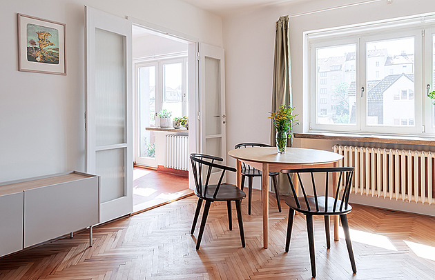 Rekonstrukce bytu 2+1 v Břevnově: omezený rozpočet architektka zvládla