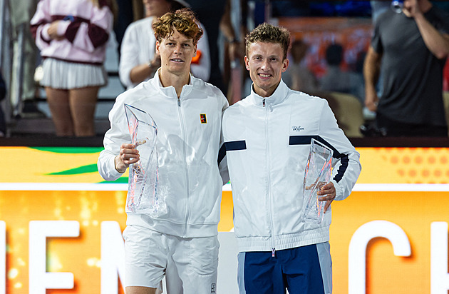 Lehečka titul v Miami nezískal, ve finále proti Sinnerovi mu nepomohl ani Jágr