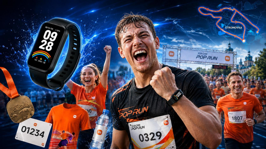 Poběžíte s námi? Xiaomi POP Run poprvé v Česku: každý dostane fitness náramek, nejlepší si rozdělí ceny za 133 tisíc
